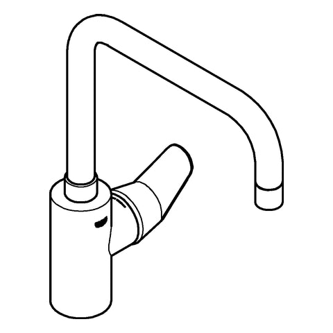 Grohe - EH-SPT-Batterie EURODISC C 32259 hoher Auslauf GROHE ZERO chrom