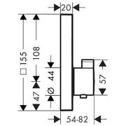Hansgrohe - Fertigset UP Thermostat ShowerSELECT 15762 1 Verbraucher chrom