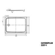 Franz Kaldewei - DW CAYONOPLAN Mod.2257-1, 900x1000 alpinweiß