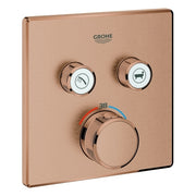 Grohe - Thermostat GROTHERM SmartControl 29124 eckig FMS 2 ASV warm sunset geb
