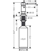 Hansgrohe - Spülmittelspender AXOR Montreux PBC