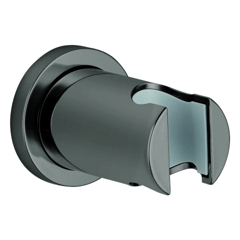 Grohe - Wandbrausehalter RAINSHOWER 27074 n. verstellbar runde Ros. hard graphite