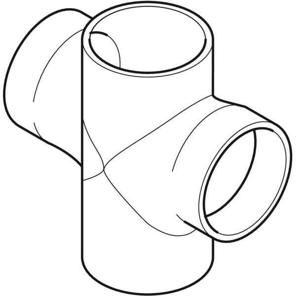 Geberit Vertriebs - Silent-db20 Bogenabzweig 88,5Gr zweifach d90/90 308.082.14.1