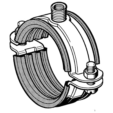 Sikla - Rohrschelle Stabil D-3G 267-273mm 10 mit Einlage