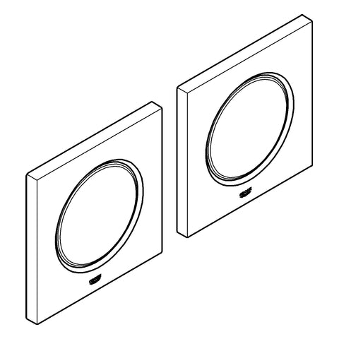 Grohe - Lichtmodule RAINSHOWER F-Series 36359 127 x 127mm pro Modul chrom