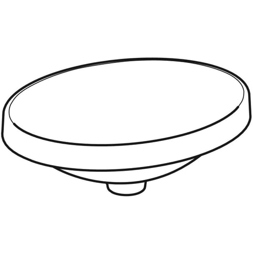 Geberit Vertriebs - Einbau-WT VARIFORM, oval, 500x400mm ohne Hahnloch, ohne Überlauf, weiß
