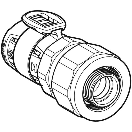 Geberit Vertriebs - FlowFit Übergang mit Verschraubung auf PEX-Rohre SiBr d20-16/20