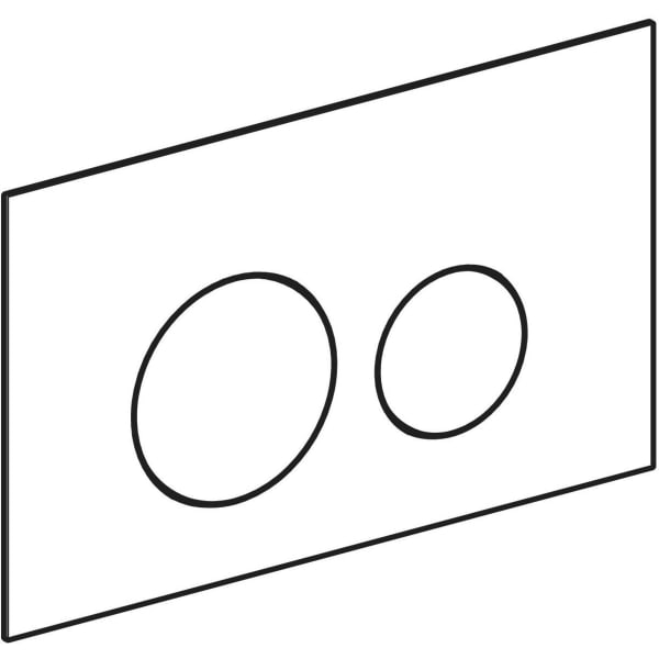 Geberit Vertriebs - Sigma 40 BetPl., für 2-Mengen-Spülung Round, Glas, Lava