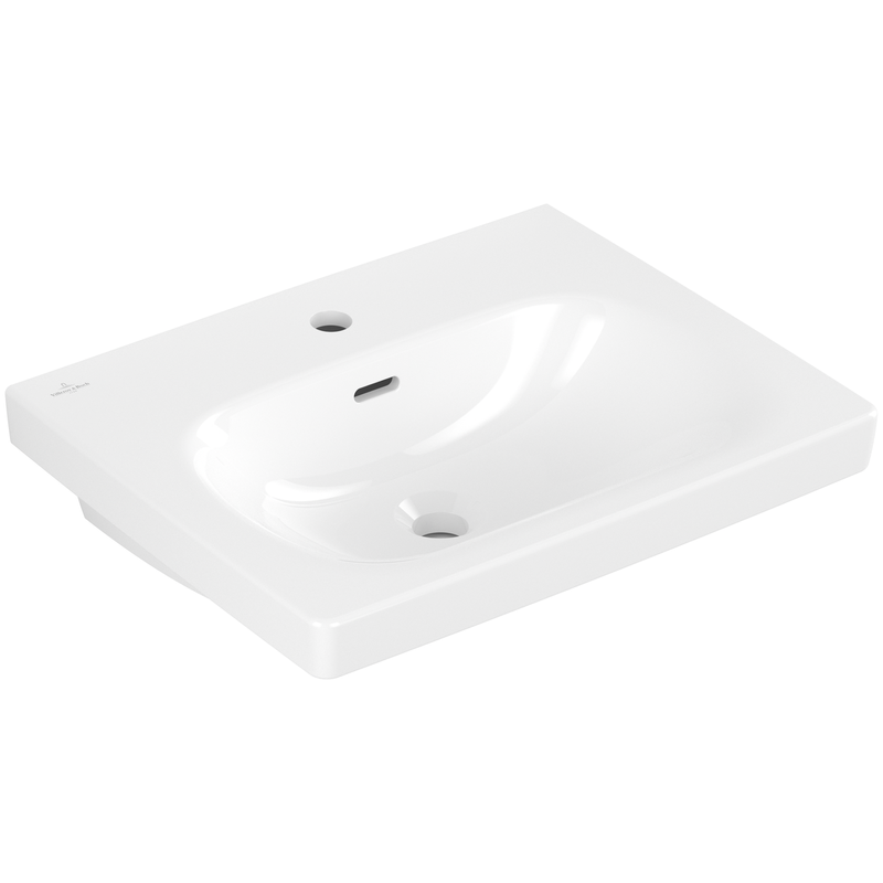 VILLEROY & BOCH - Waschbecken Skyla 5A5155 445x550mm re-eckig 1HL. m. ÜL. Weiß Alpin cplus