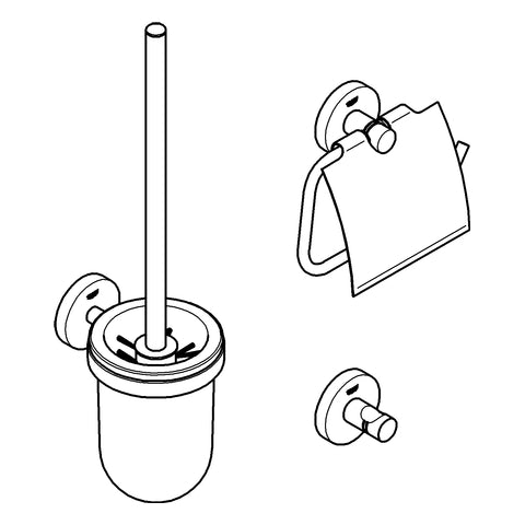 Grohe - WC-Set 3 in 1 ESSENTIALS 40407 supersteel