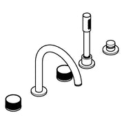 Grohe - 5-L-Wannenkombin. Atrio Private C. 25226 Knopfbetätigung supersteel