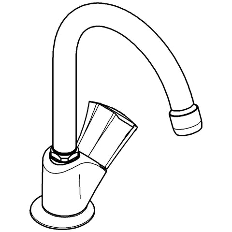 Grohe - Standventil COSTA NEU 20393 Markierung blau Rohrauslauf chrom