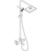 Hansgrohe - Showerpipe 230 1jet VERNIS Shape EcoSmart chrom mit Wannenthermostat