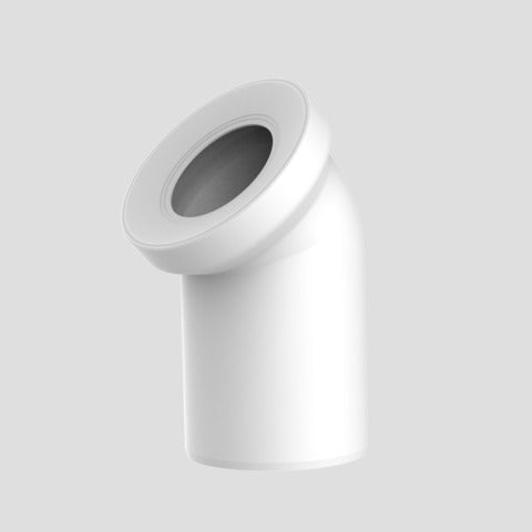 Sanitärtechnik Eisenberg - WC-Anschlussbogen 45Gr DN100 weiß