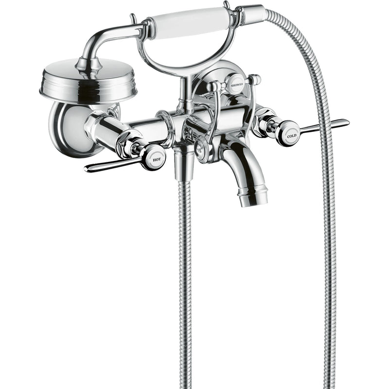 Hansgrohe - Zweigriff Wannenarmatur Aufputz AXOR Montreux Hebelgriff chrom