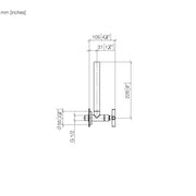 Dornbracht - Eckventil TARA 22900892 messing gebürstet