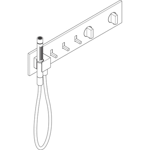 Hansgrohe - Thermostatmodul 540/110 Axor ShowerComposition 3 Verbraucher chrom