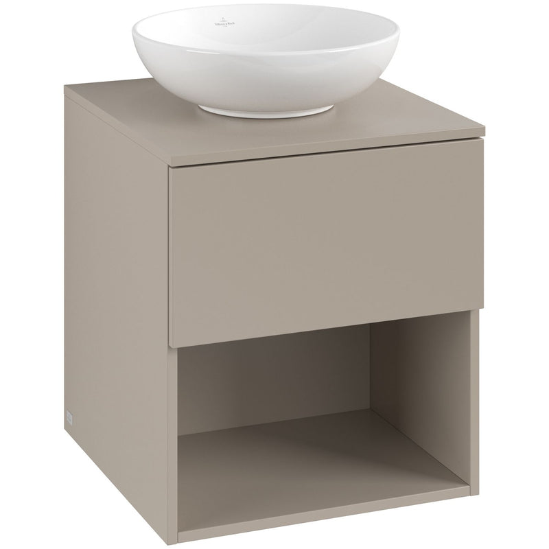 VILLEROY & BOCH - Konsolen-Unterschrank 500mm f AWT38 1 Ausz 1 Aussch oLB C520H0 VD Sand Grey