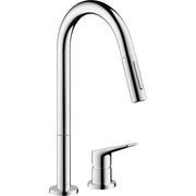 Hansgrohe - 2-Loch Spültischmischer AXOR Citterio M chrom mit Ausziehbrause