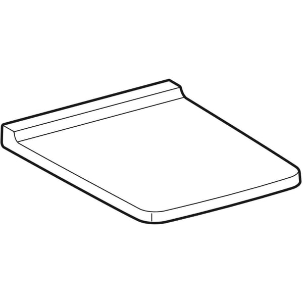 Geberit Vertriebs - WC-Sitz XENO2, Befestigung von oben mit Absenkautomatik, Quick Release, weiß