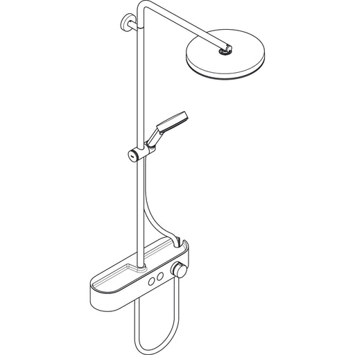 Hansgrohe - Showerpipe Pulsify S 260 1jet mit Brausethermostat Aufputz MSW