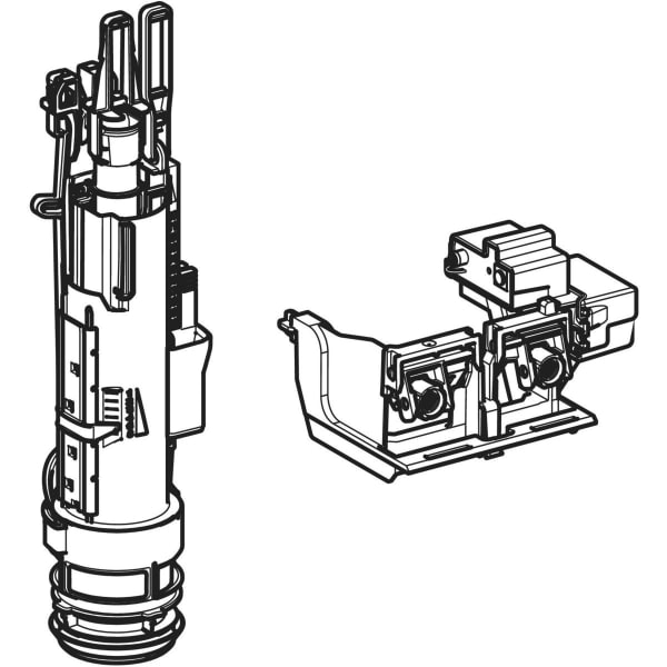 Geberit Vertriebs - Hebevorr. und Steuereinh. für Taster Funk, 3-4,1V, für Sigma UP-SPK 12cm