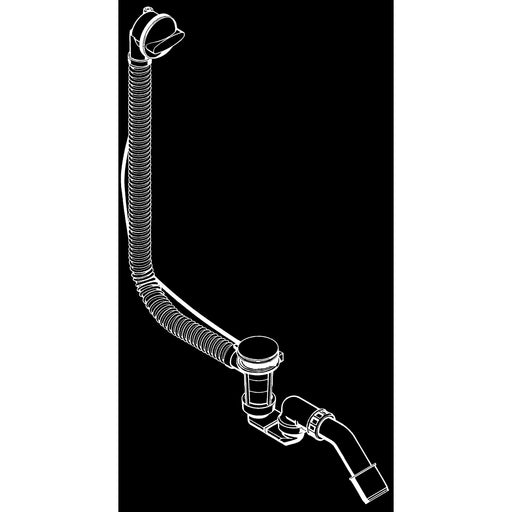 Hansgrohe - Ab-u.Überlaufgarnitur Flexaplus Komplettset chrom flex.Überlaufschlauch