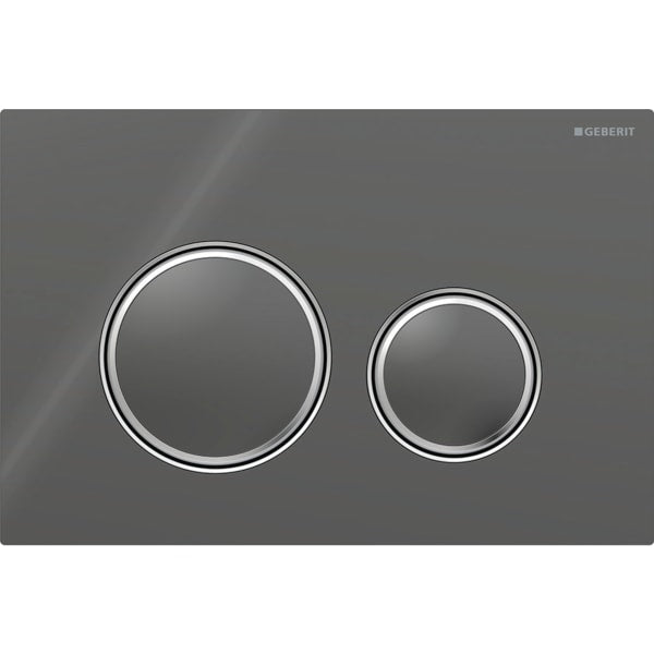 Geberit Vertriebs - Sigma50 (ex Sigma21) BetPl., 2-M-Sp. Round, Metallfarbe verchr., lava