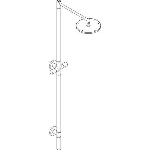 Hansgrohe - Nature Duschsäule Axor Starck mit Kopfbrause 240 1jet ohne Handbrause MSW