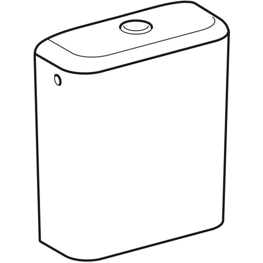 Geberit Vertriebs - iCon Square AP-SPK aufges., 2-Mengen- Spülung, Wasseranschl. seitl., weiß Tect