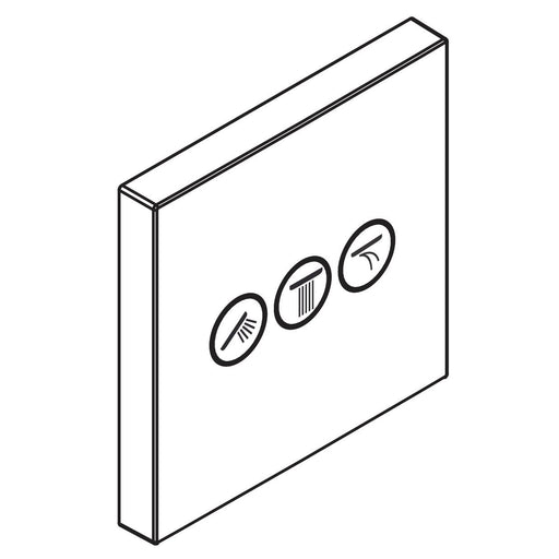 Hansgrohe - Absperrventil Unterputz ShowerSelect Fertigset 3 Verbraucher mattschwarz