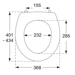 Pressalit A/S - WC-Sitz P3000 m.Deckel Univertikalscharnier, Edelstahl,weiß