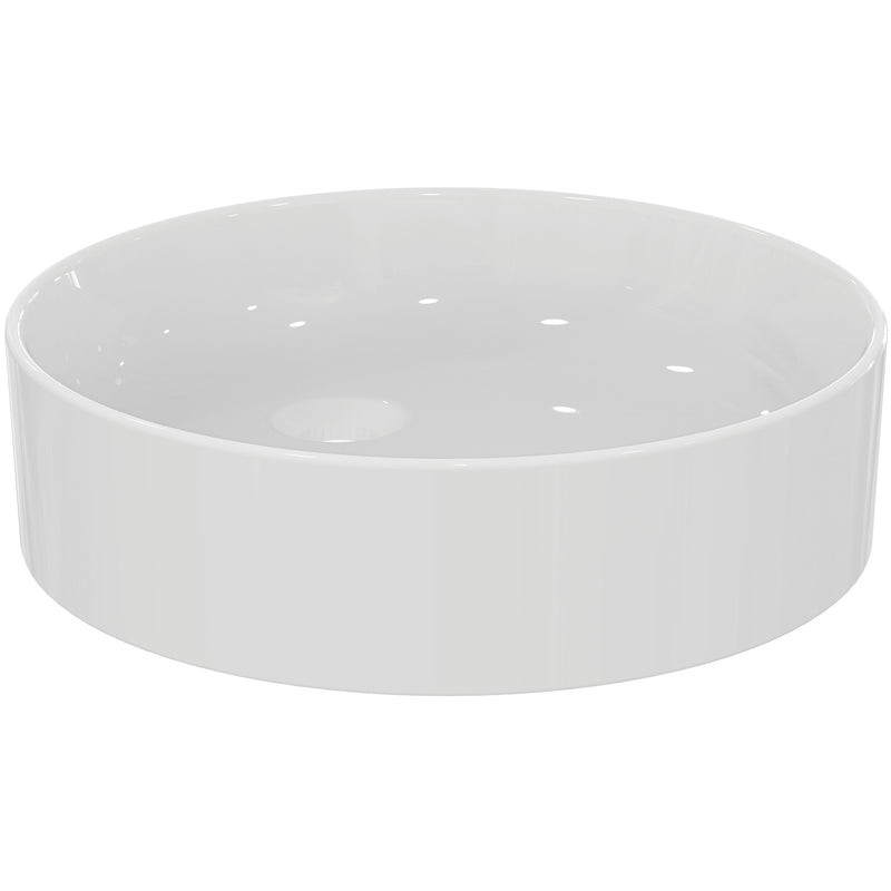 Ideal Standard - Schale CONCA, o.Hl., o.Ül., rund, 450x450x110mm, Weiß mit IdealPlus