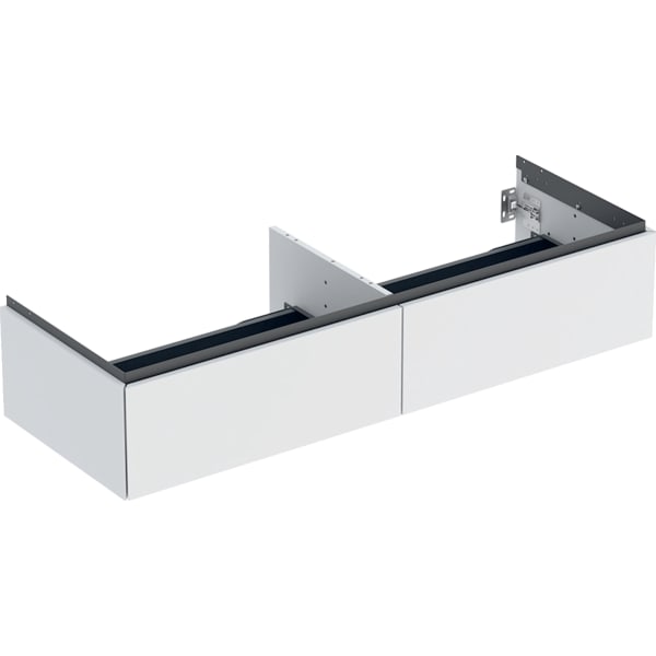 Geberit Vertriebs - ONE Unterschrank für WT/-Platte 2 Schubl., 133,2x26,6x47cm, weiß matt