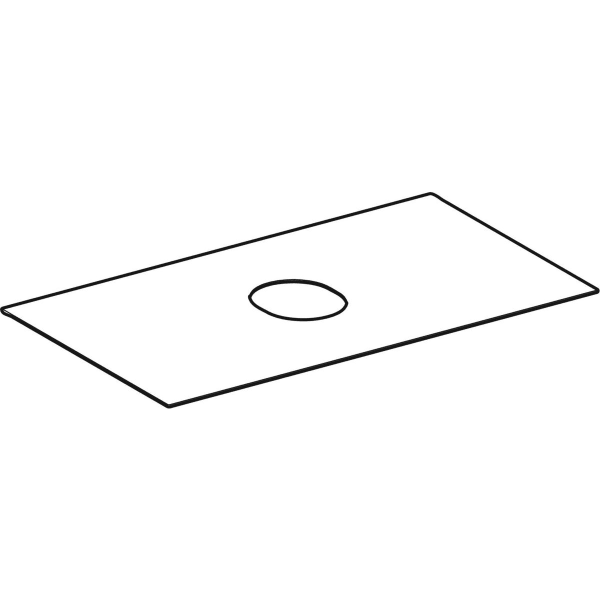 Geberit Vertriebs - VariForm Abdeckplatte für US f. AS-WT mit einer Schublade B=75cm, Eiche