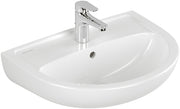 VILLEROY & BOCH - Waschbecken NEWO 550x435mm Oval 1HL. mit Überlauf Weiß Alpin