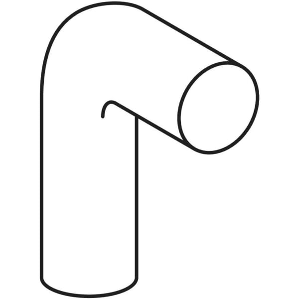 Geberit Vertriebs - Anschlussbogen für Bidet 88,5 Gr, PE