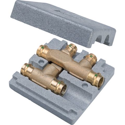 Viega - Kreuzungs-T-Stück 2249.3 15x15x15mm Rotguss