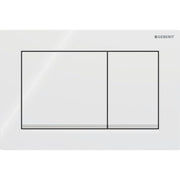 Geberit Vertriebs - Omega20 (ex Omega30) BetPl., 2-M-Sp. Square, weiß /hgl.verchr
