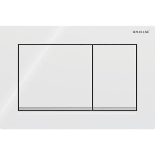 Geberit Vertriebs - Omega20 (ex Omega30) BetPl., 2-M-Sp. Square, weiß /hgl.verchr