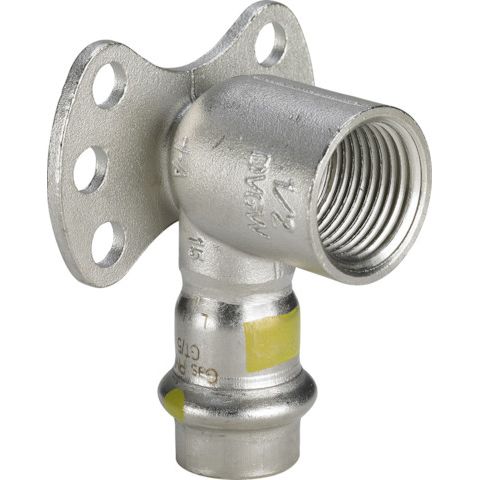 Viega - Wandsch. SANPRESS Inox G 0225.5 Gas 15mm x 1/2 IG Edelstahl