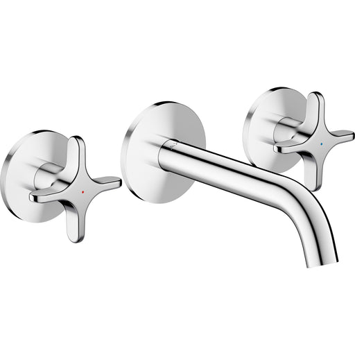 Hansgrohe - 3-Loch Waschtischarmatur AXOR One Unterputz Wandm. 160mm Kreuzgriff chr