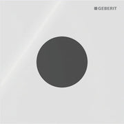 Geberit Vertriebs - Typ 40 UR-Strg. m. elektron. Sp-Ausl. Batt.-Betr., Round, Glas, weiß