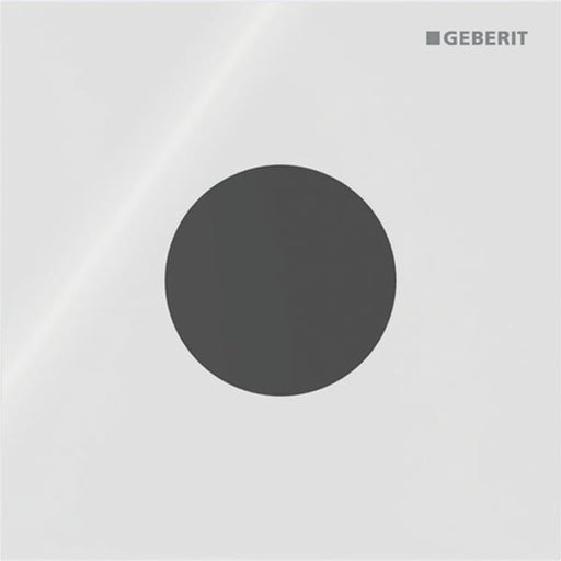 Geberit Vertriebs - Typ 40 UR-Strg. m. elektron. Sp-Ausl. Batt.-Betr., Round, Glas, weiß