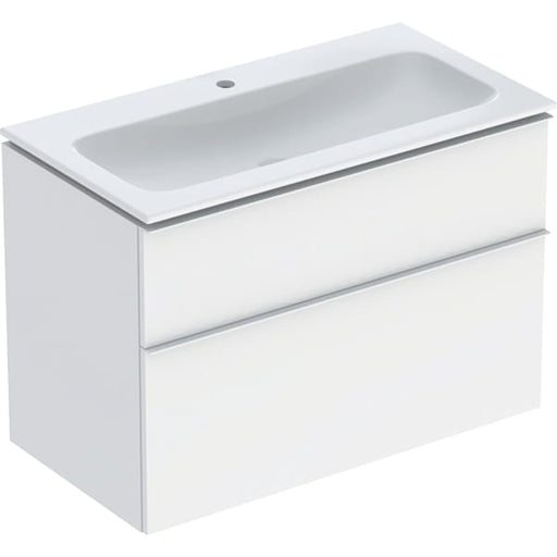 Geberit Vertriebs - iCon Set MWT m. US, 2 Schubl. 90x63x48cm, weiß matt/KeraTect