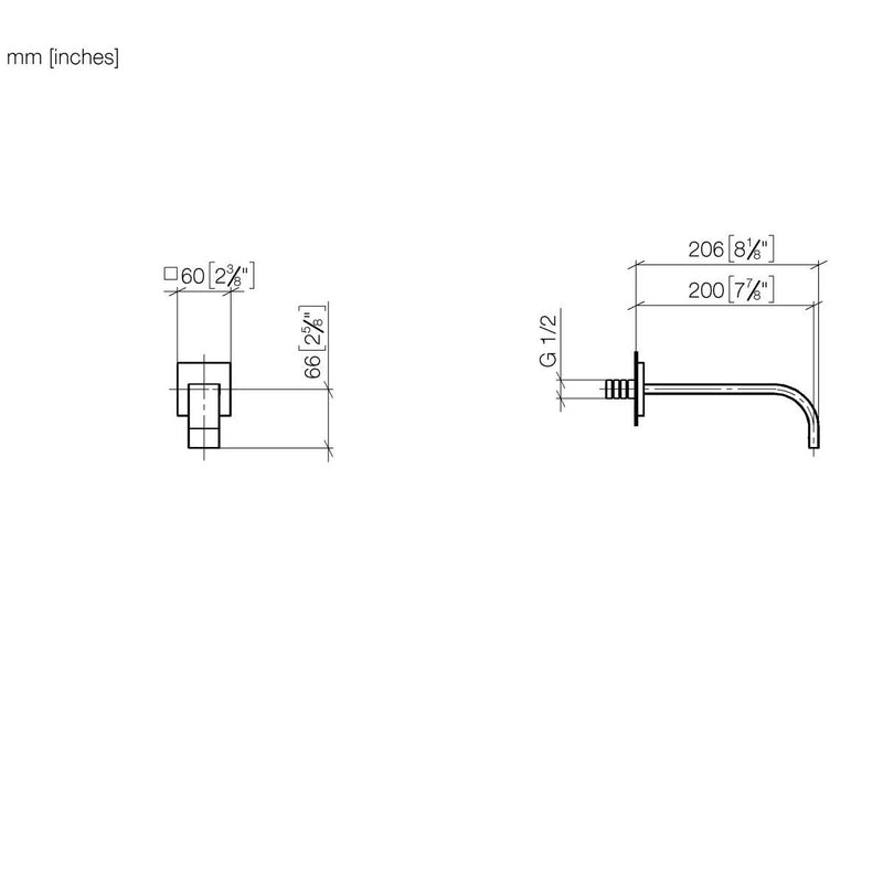 Dornbracht - WT-Wand-Ausl. ohne Ablaufgarnitur MEM 13800782 chrom