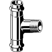 Viega - T-Stück SANPRESS 2217.1 42mm x 3/4 AG x 42mm Siliziumbronze