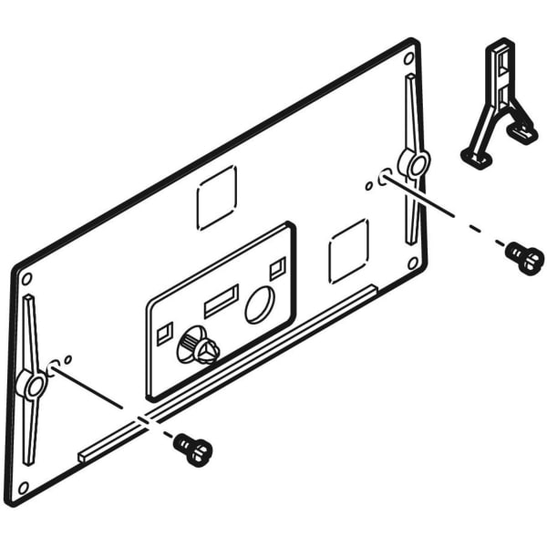 Geberit - Schutzpl. mit Bügel und Hebelmechanik transparent