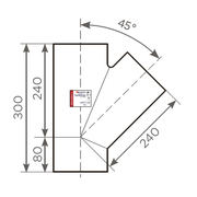 Fornatis - Abzweig DN 125x125 45 Grad