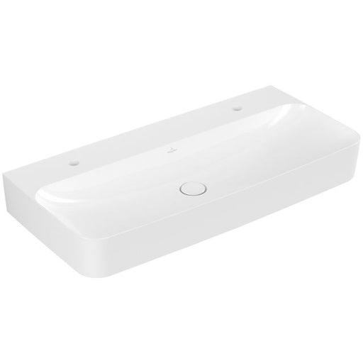 VILLEROY & BOCH - WT FINION 4168 1000x470mm Hahnlöcher dgest o ÜL eck Weiß Alpin C